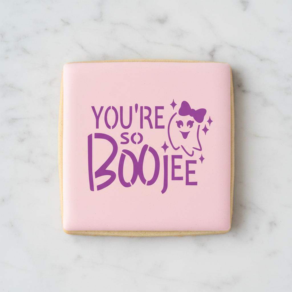 You're So BOO-jee Cookie Stencil bakeartstencil