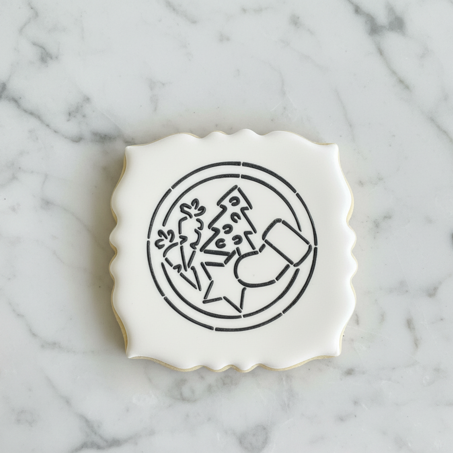 Cookies for Santa PYO Stencil bakeartstencils