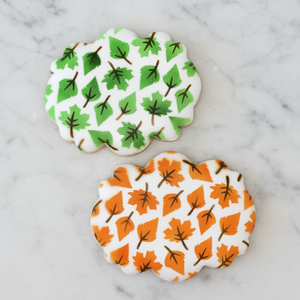 Falling Leaves Cookie Stencil Set bakeartstencil