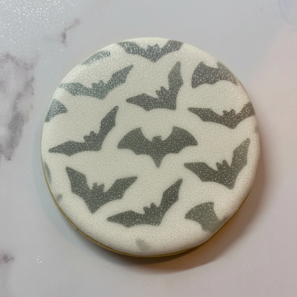 Flying Bats Cookie Stencil bakeartstencil