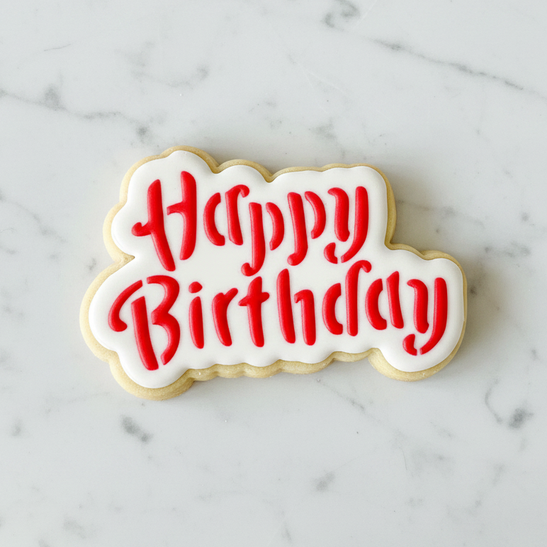 Happy Birthday Cutter & Stencil bakeartstencil