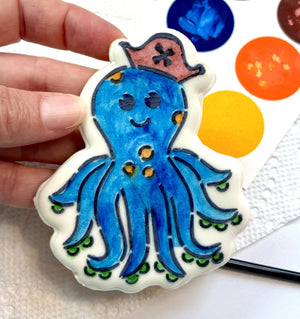 Octopus Cutter/Stencil Set bakeartstencil