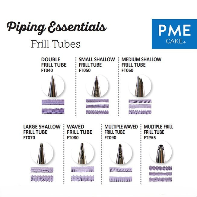 PME Supatube Frill Tube Set bakeartstencil