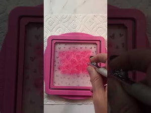 Highlighted Hearts Pattern Stencil Set