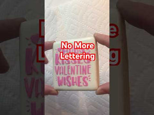 Hugs Kisses Valentine Wishes Stencil