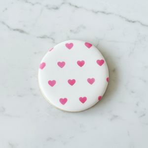 Small Hearts Pattern Cookie Stencil bakeartstencil