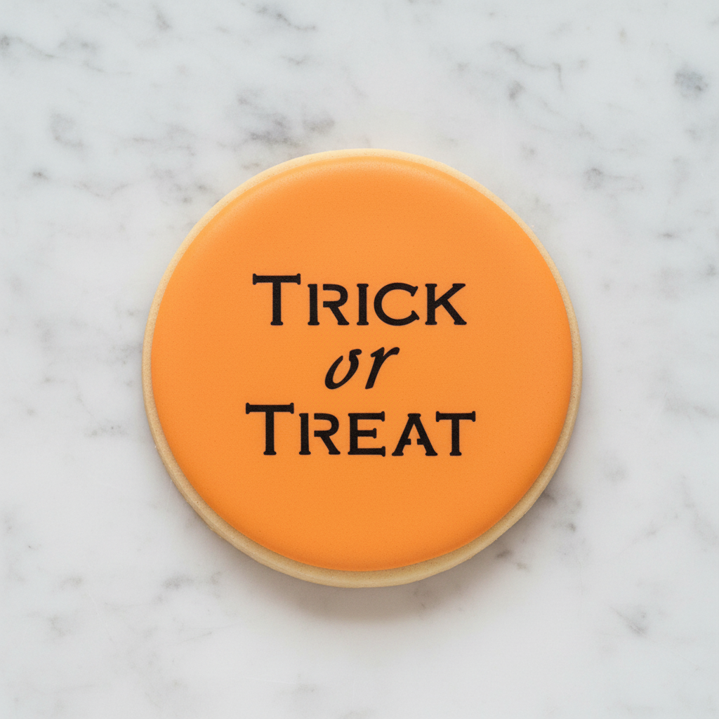 Trick or Treat Cookie Stencil bakeartstencil