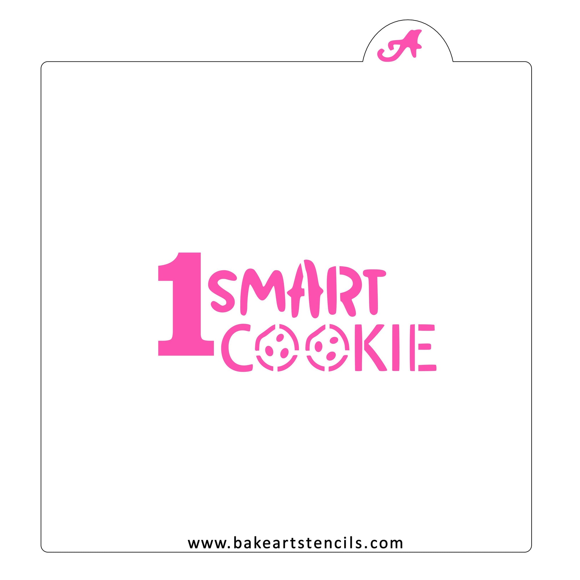 1 Smart Cookie Stencil bakeartstencil