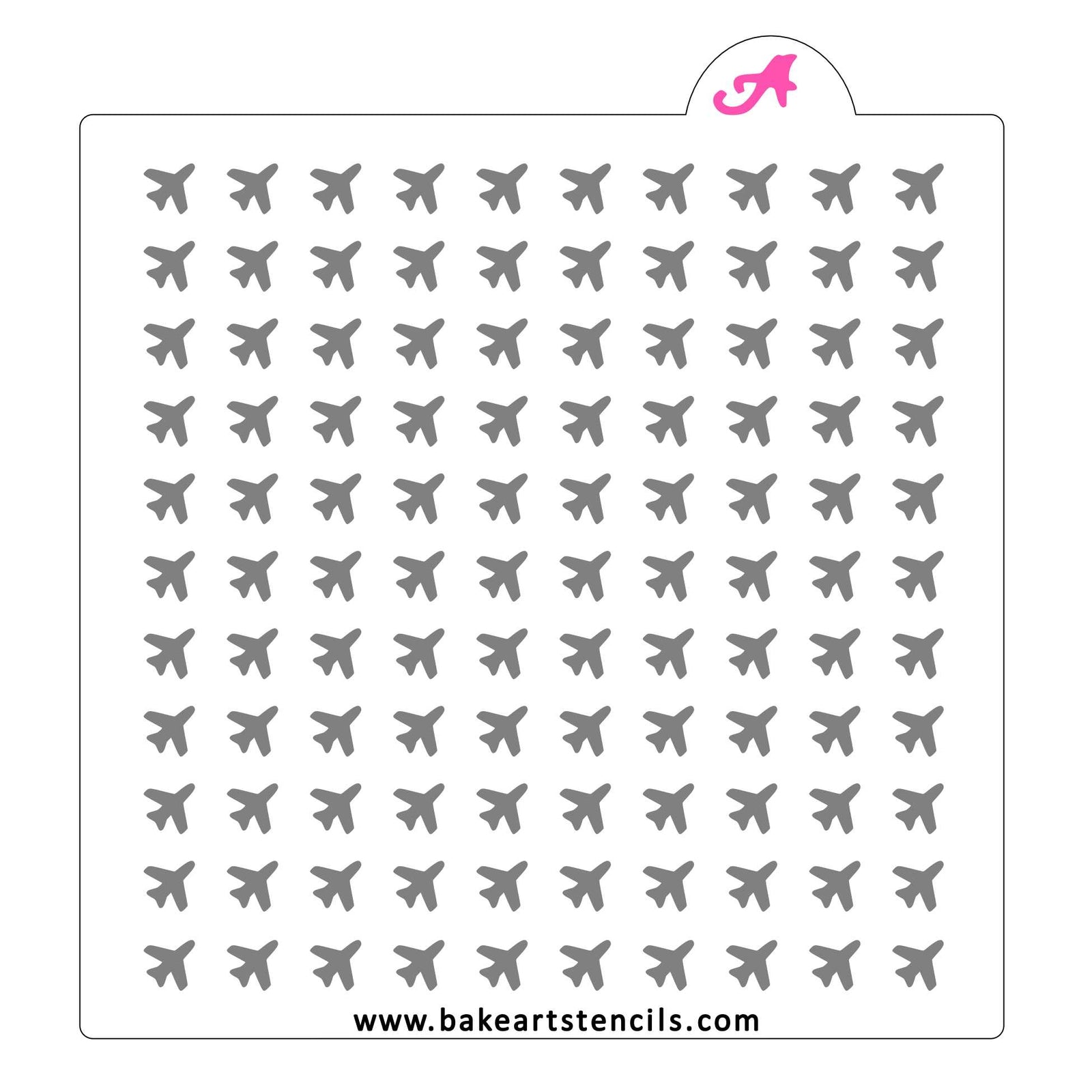 Airplane Sprinkles Stencil bakeartstencil