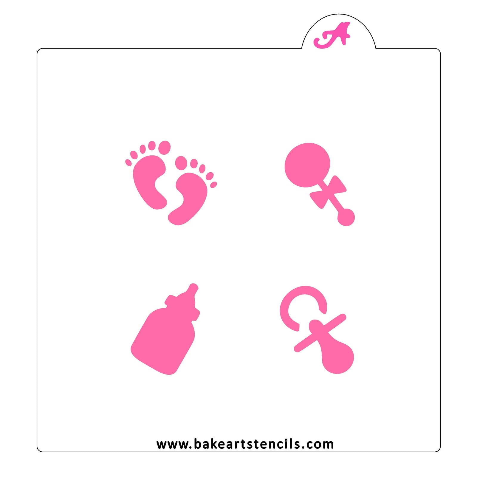 All Things Baby Oreo Stencil bakeartstencil