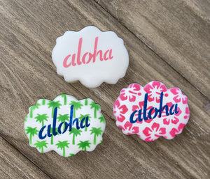 Aloha Cookie Stencil bakeartstencil