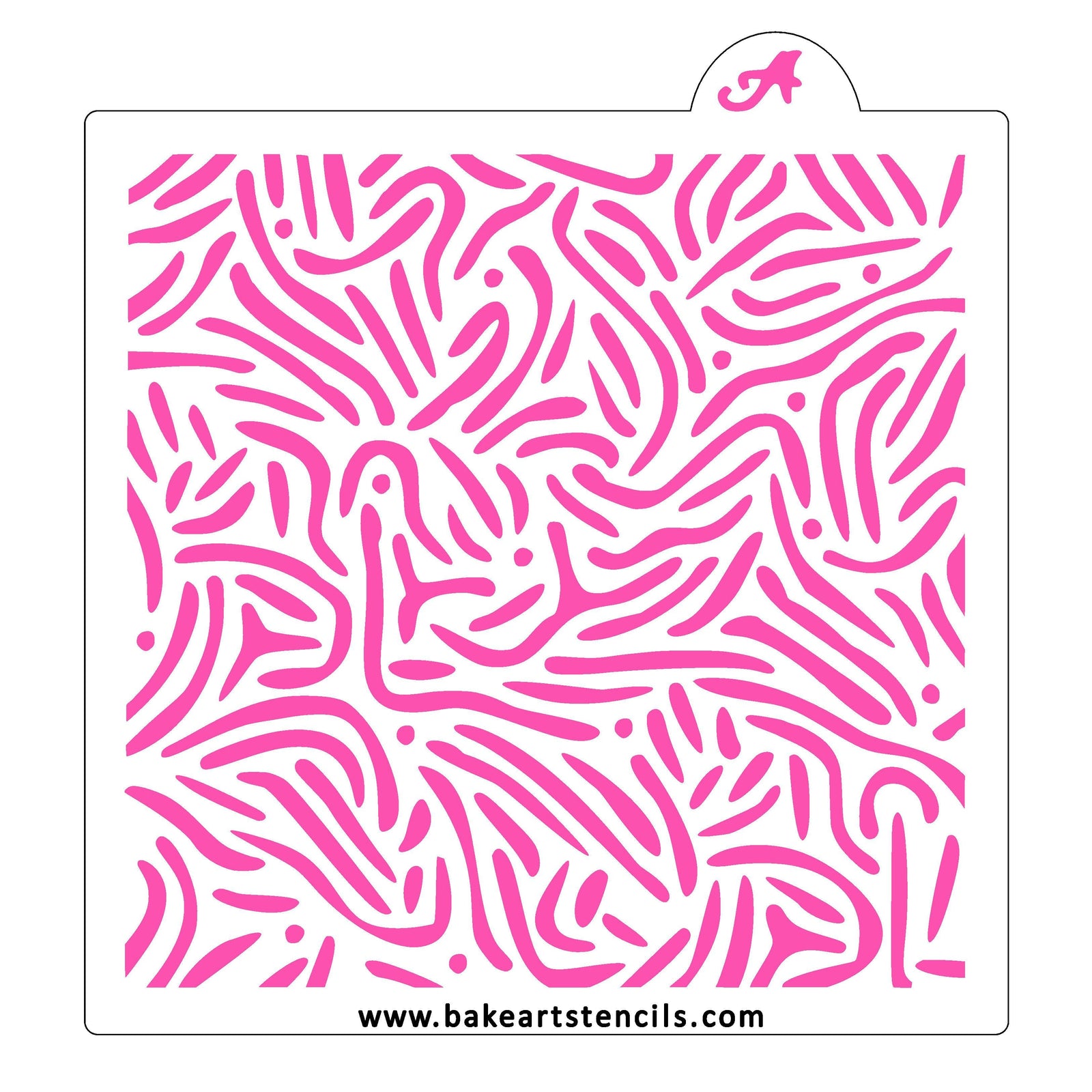 Animal Print Abstract Cookie Stencil bakeartstencil