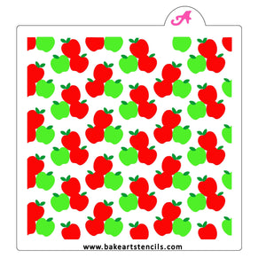 Apple Bushels Pattern Stencil Set bakeartstencil