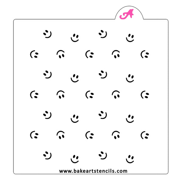Apple Pattern Cookie Stencil Set | Teacher Cookie Stencil - bakeartstencils