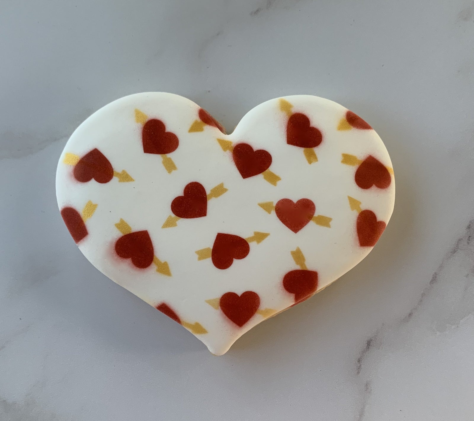 Arrows & Hearts Cookie Stencil Set bakeartstencil