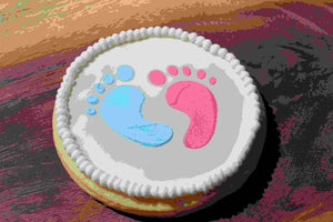 Baby Footprint Cookie Stencil bakeartstencil