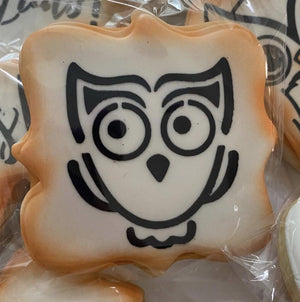 Baby Owl Cookie Stencil bakeartstencil