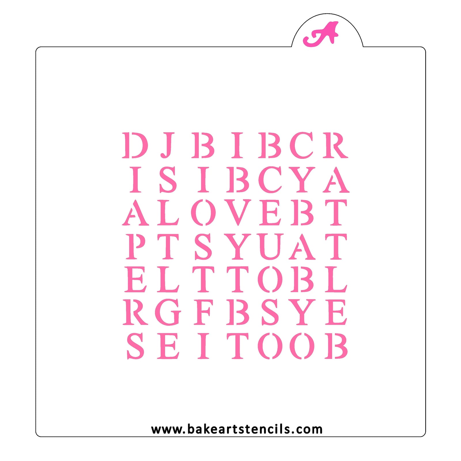 Baby Shower Word Search bakeartstencil