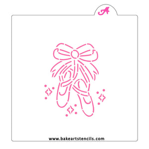 Ballet Slippers PYO Cookie Stencil bakeartstencil