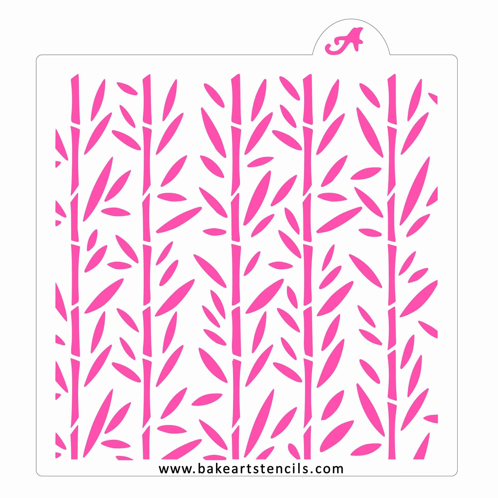 Bamboo Pattern Cookie Stencil bakeartstencil