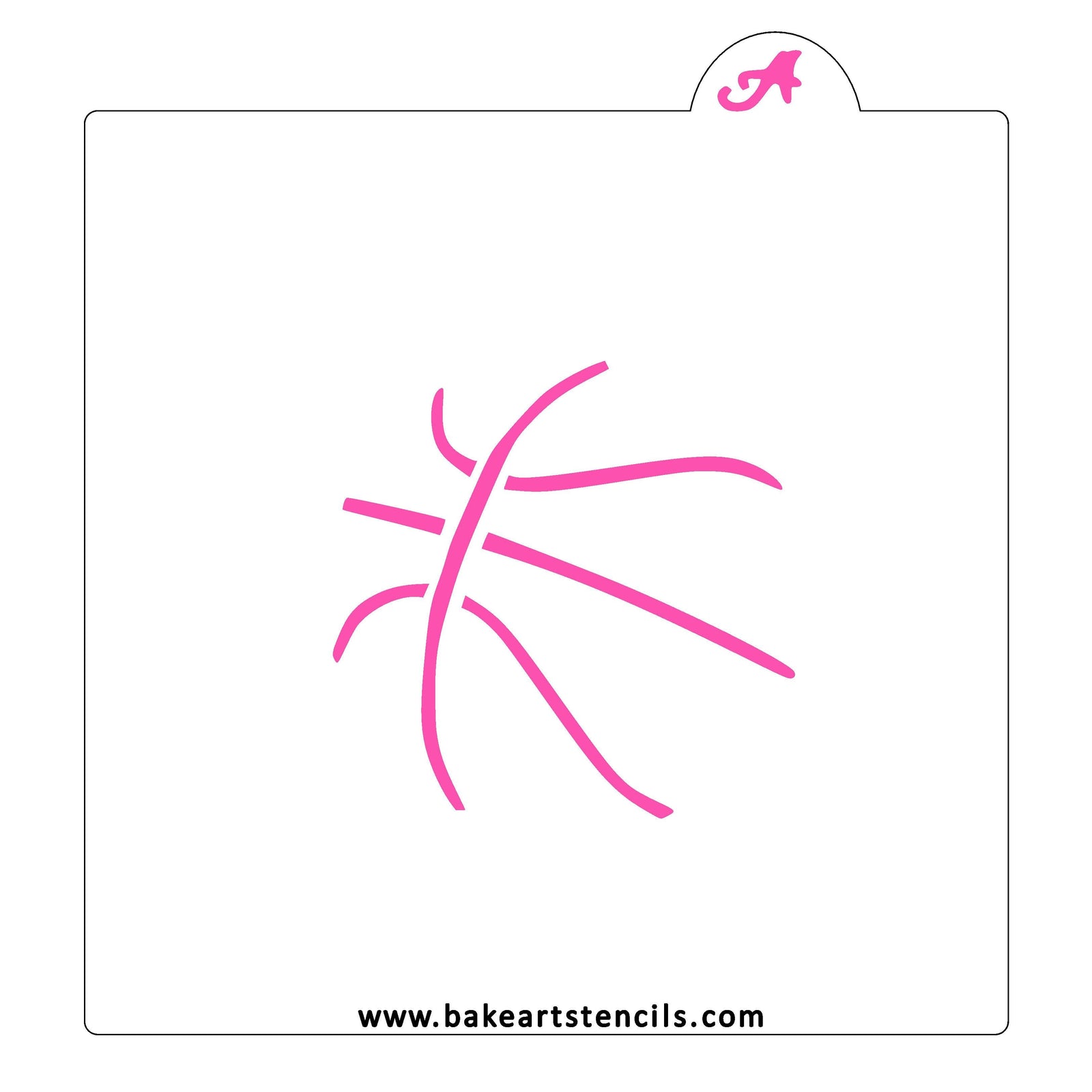 Basketball Cookie Stencil bakeartstencil