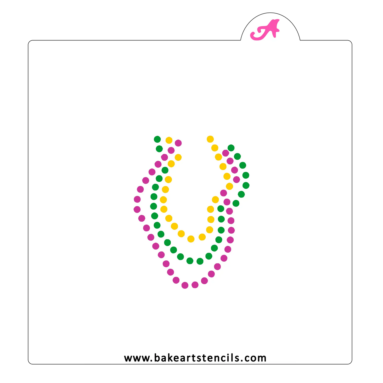 Bead Strands Stencil Set bakeartstencil