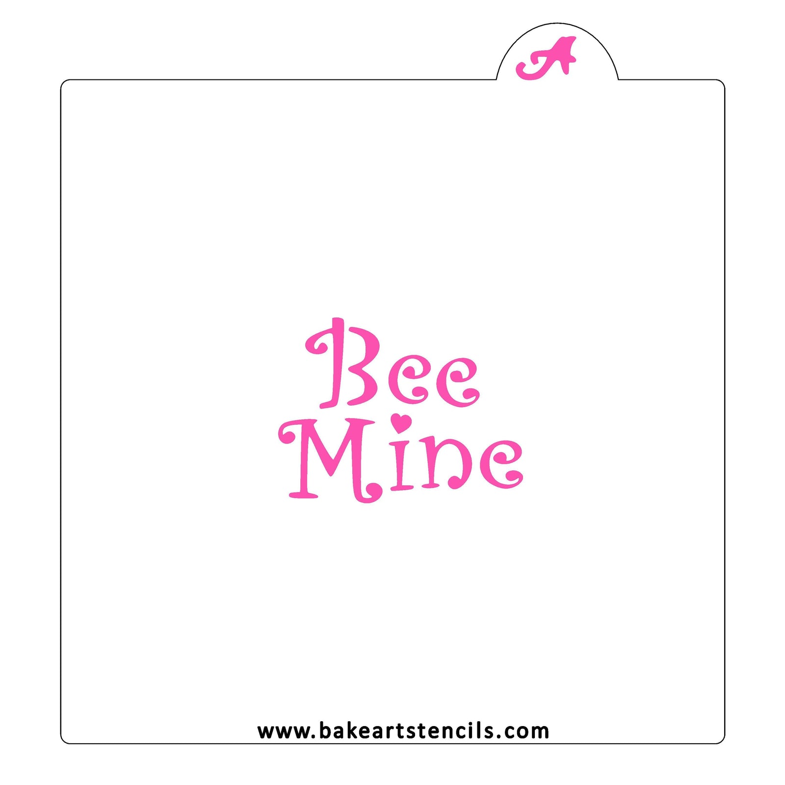 Bee Mine Cookie Stencil bakeartstencil
