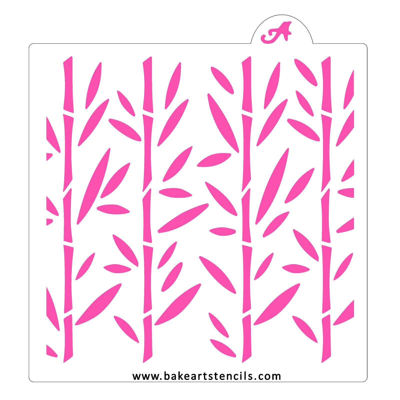 Big Bamboo Pattern Stencil bakeartstencil