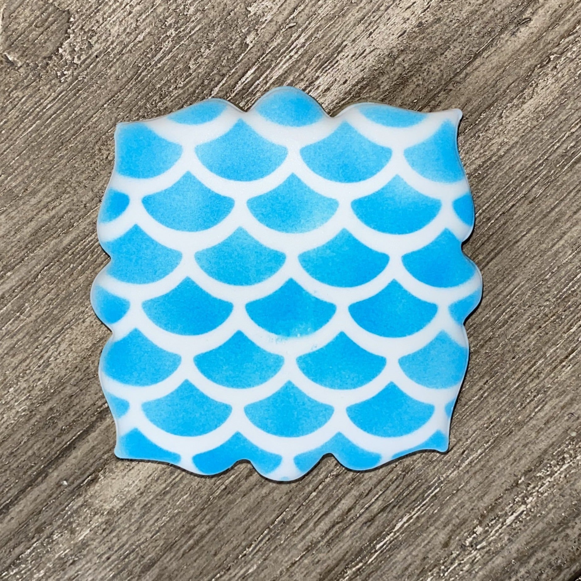Big Fish Scales Cookie Stencil - bakeartstencils