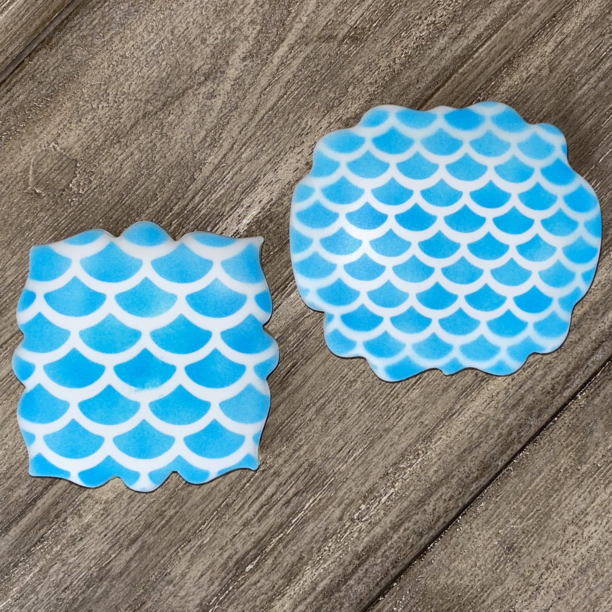 Big Fish Scales Cookie Stencil - bakeartstencils