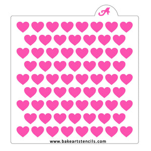 Big Hearts Pattern Cookie Stencil bakeartstencil