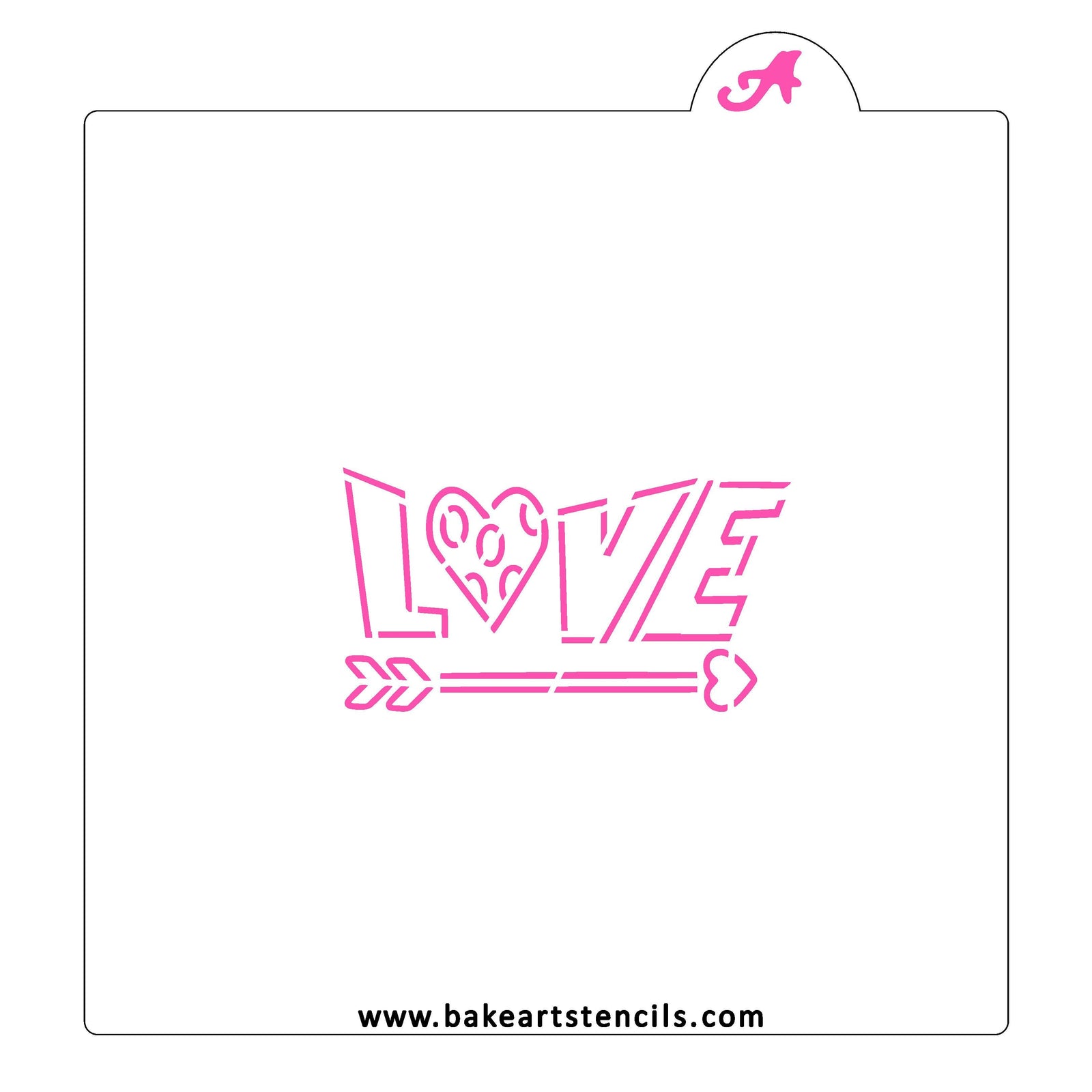 Big Love PYO Cookie Stencil bakeartstencil