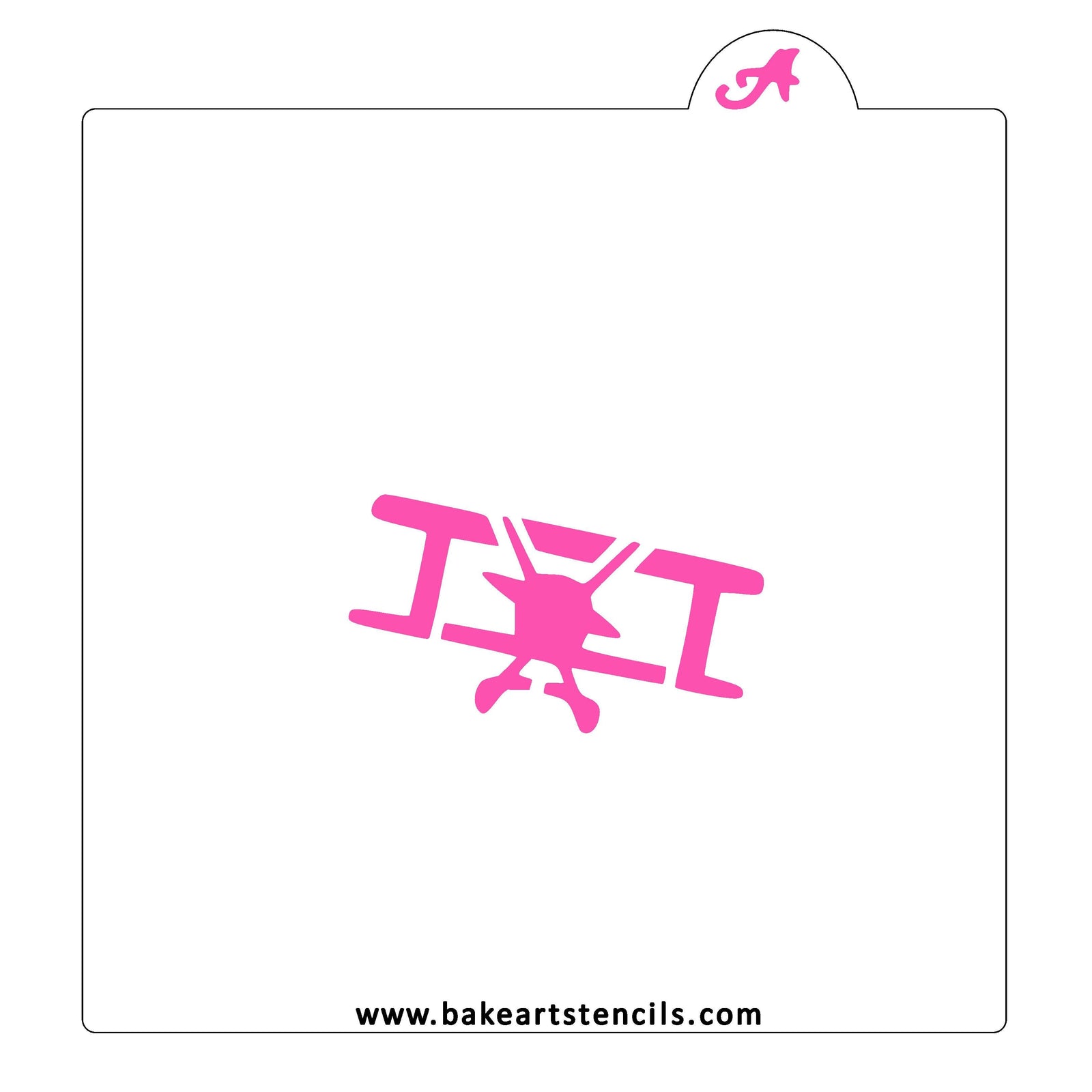 Biplane Cookie Stencil bakeartstencil