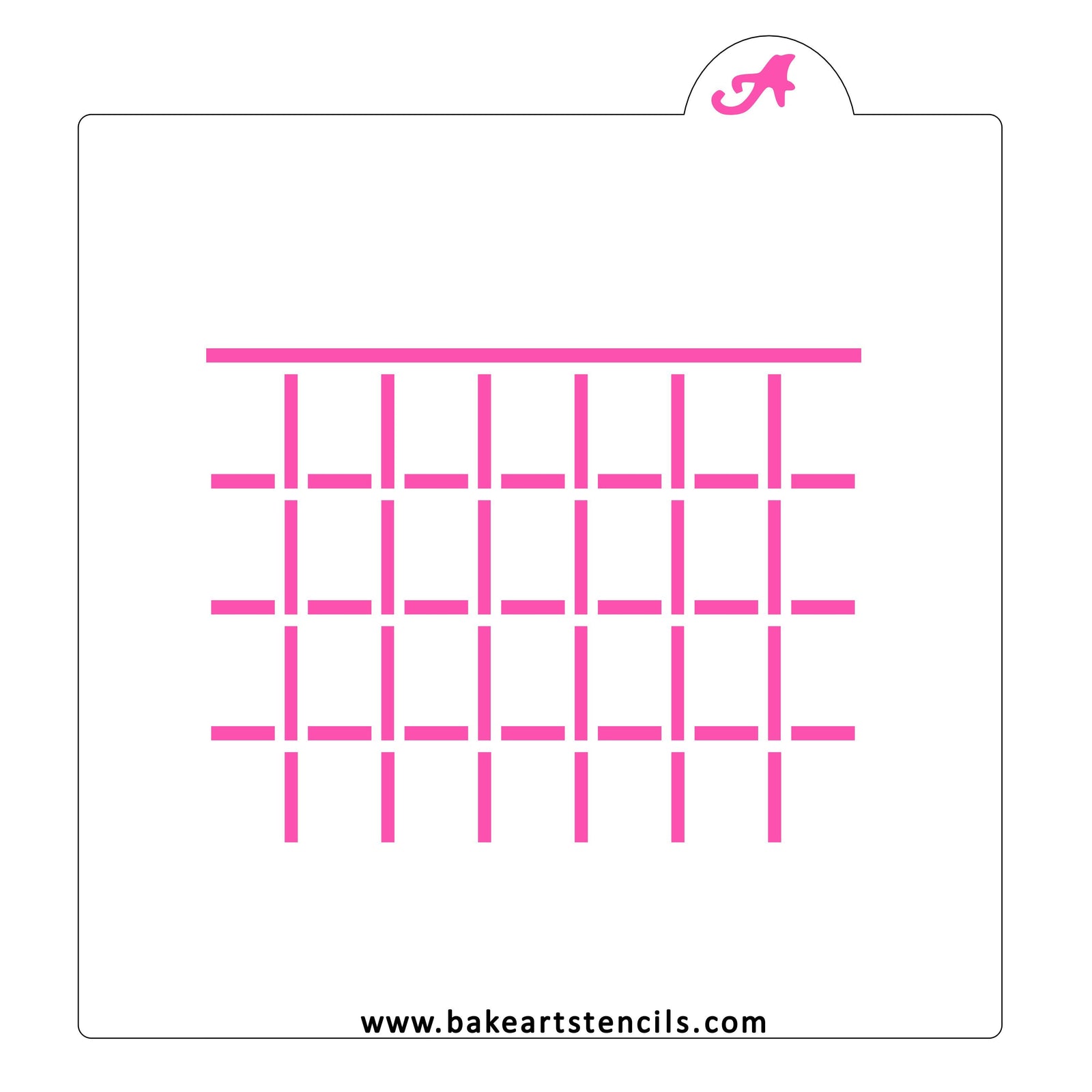 Blank Calendar Cookie Stencil bakeartstencil