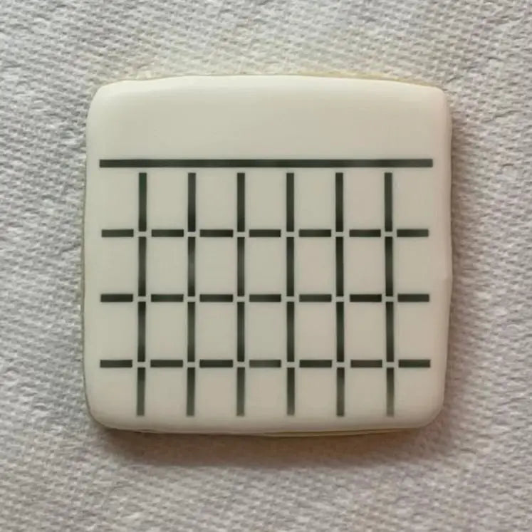 Blank Calendar Cookie Stencil bakeartstencil