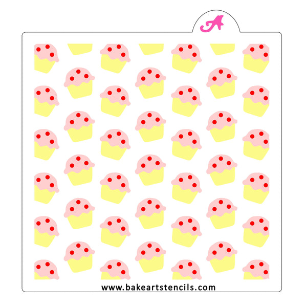 Muffins Stencil Set - bakeartstencils