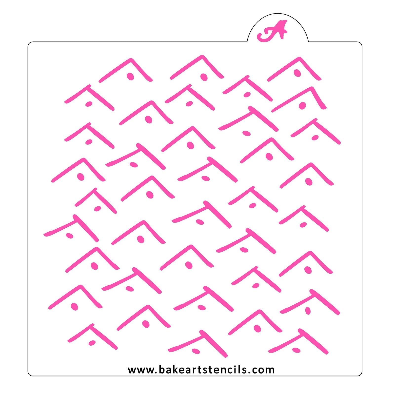 Boho Checks & Dots Pattern Stencil bakeartstencil