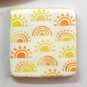 Boho Sun Pattern Cookie Stencil bakeartstencil
