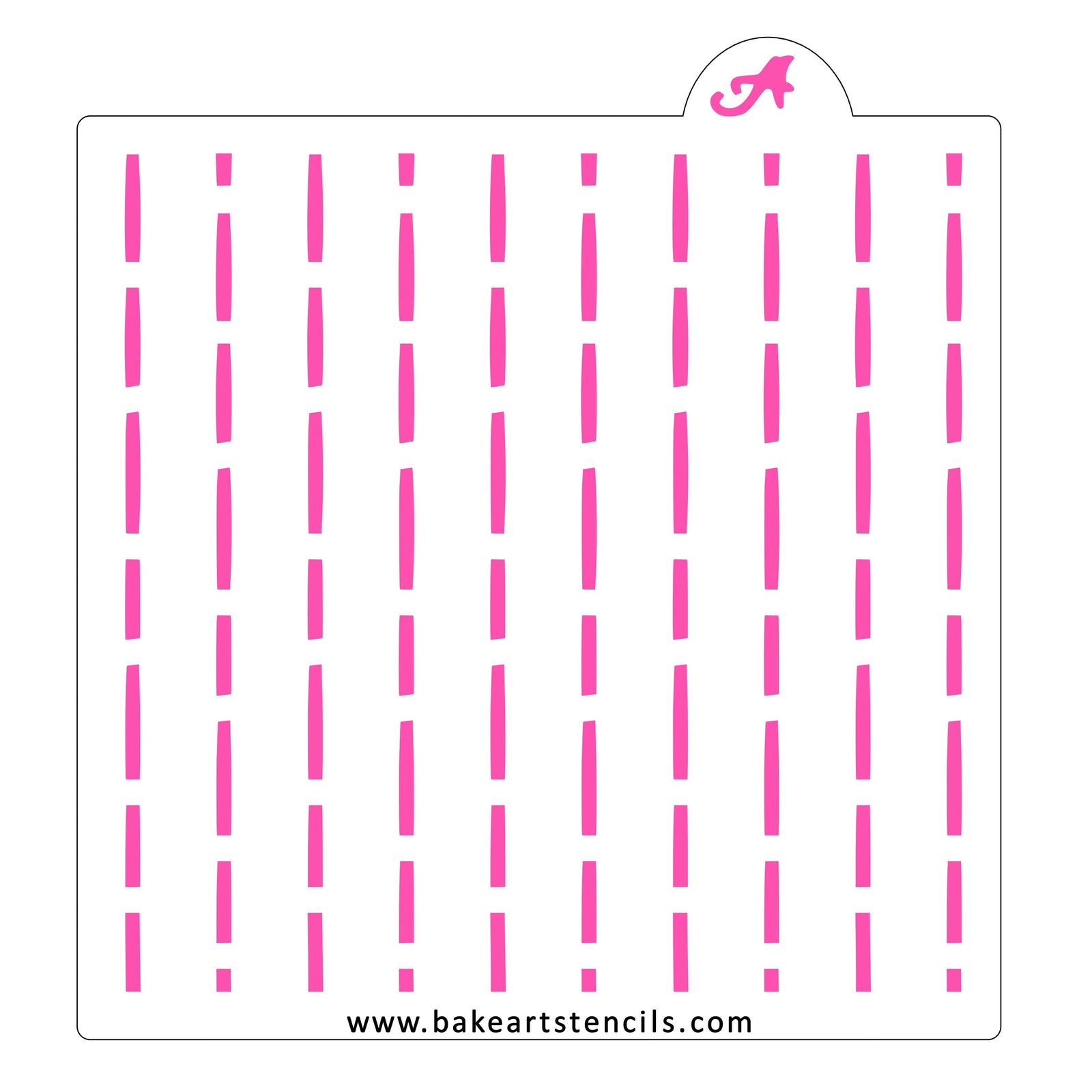 Boho Thin Lines Pattern Stencil bakeartstencil