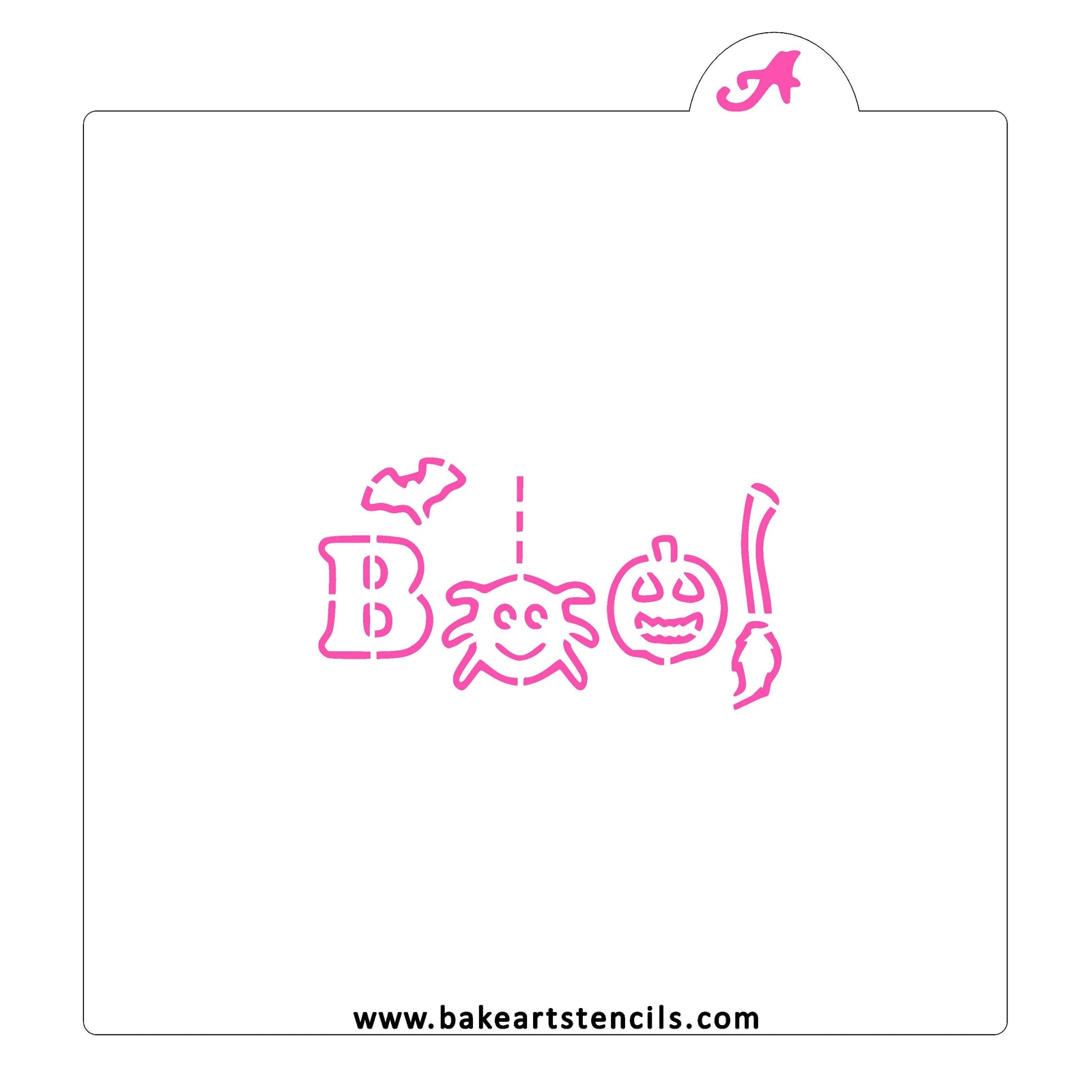 Boo - riffic PYO Cookie Stencil bakeartstencil