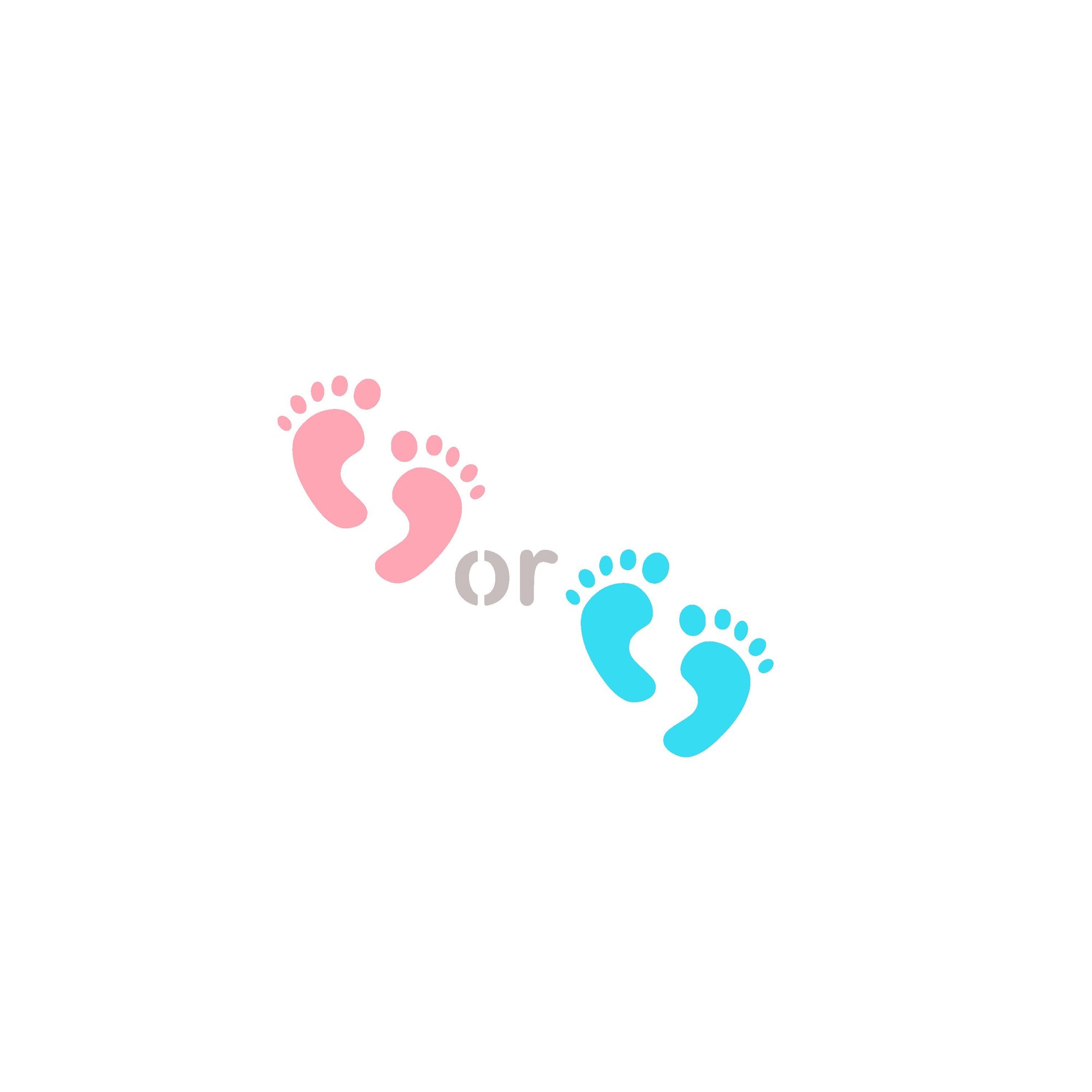 Boy or Girl Footprints Stencil Set bakeartstencils