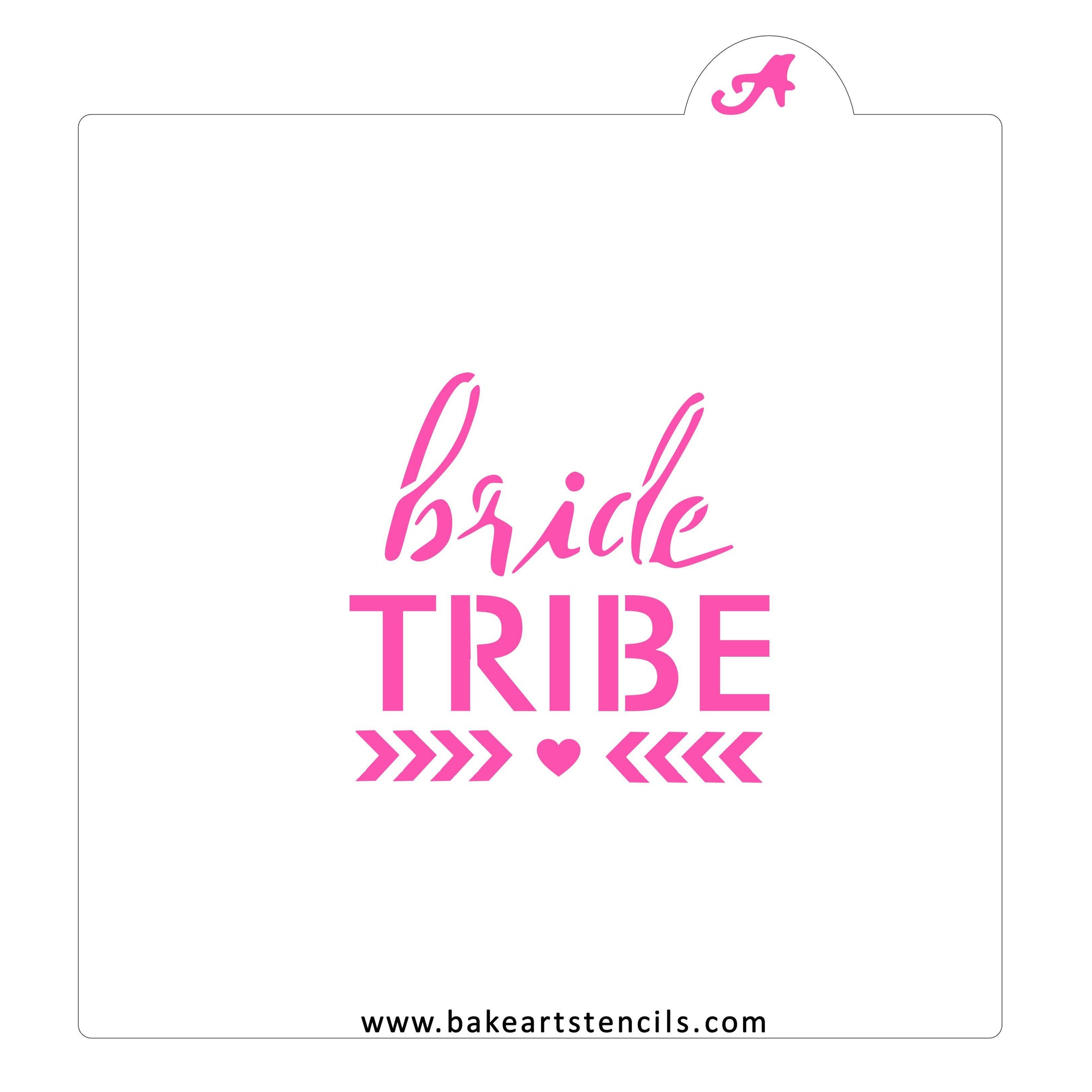Bride Tribe Cookie Stencil bakeartstencil