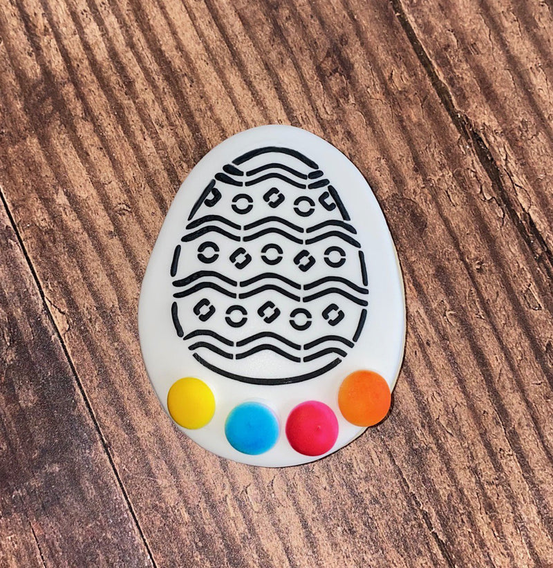 Bright Easter Egg PYO Stencil bakeartstencils