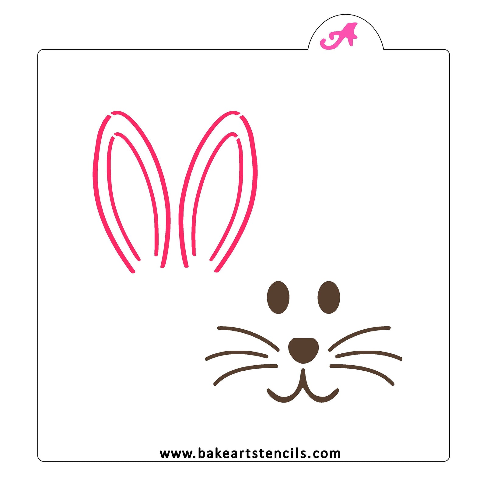 Build a Bunny Cookie Stencil Set bakeartstencil