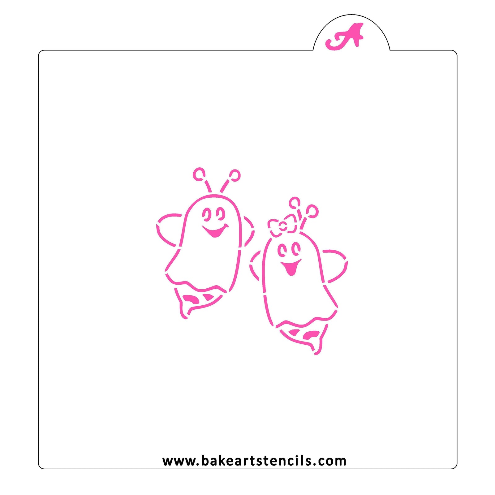 Bumble Boos PYO Cookie Stencil bakeartstencil