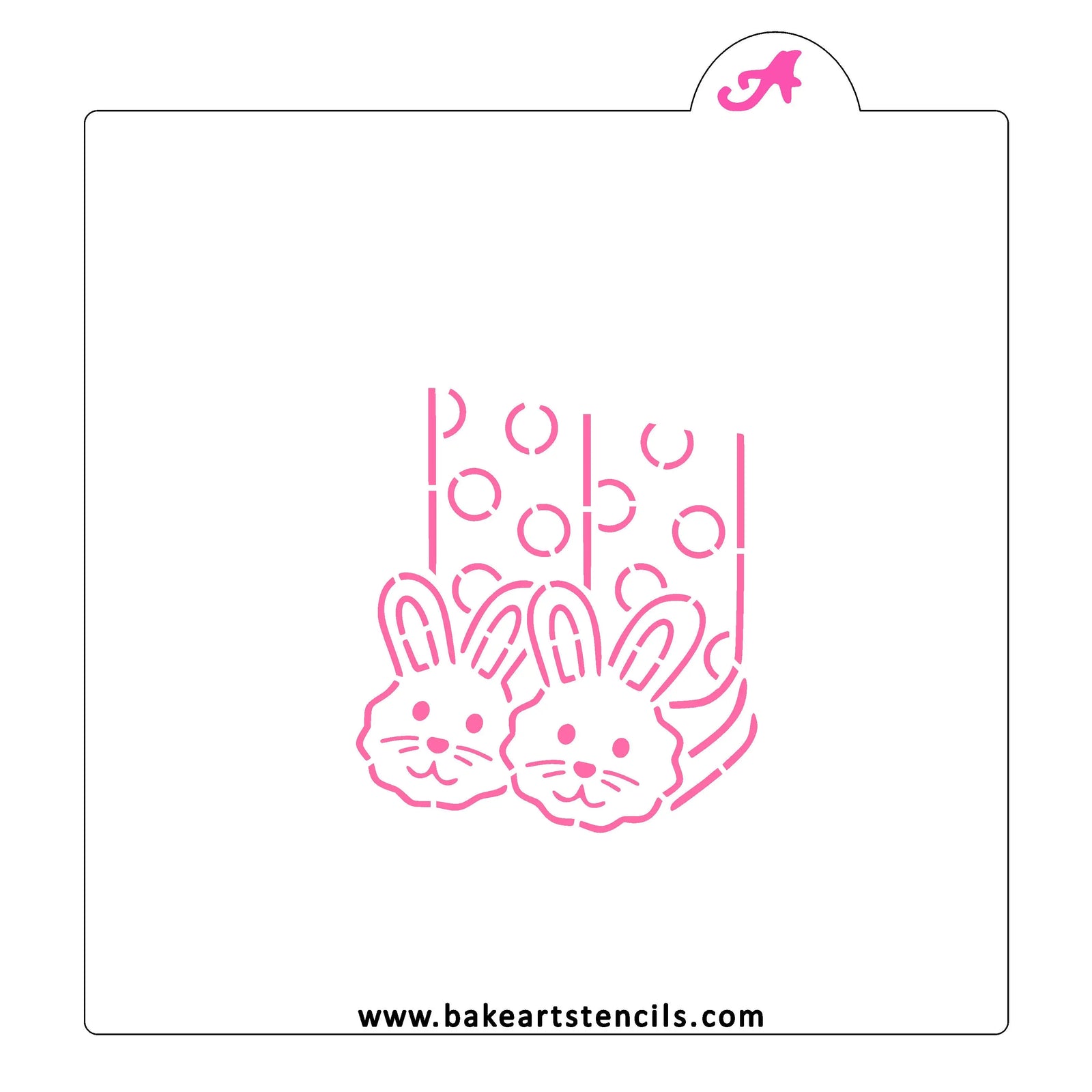 Bunny Slippers PYO Cookie Stencil bakeartstencil
