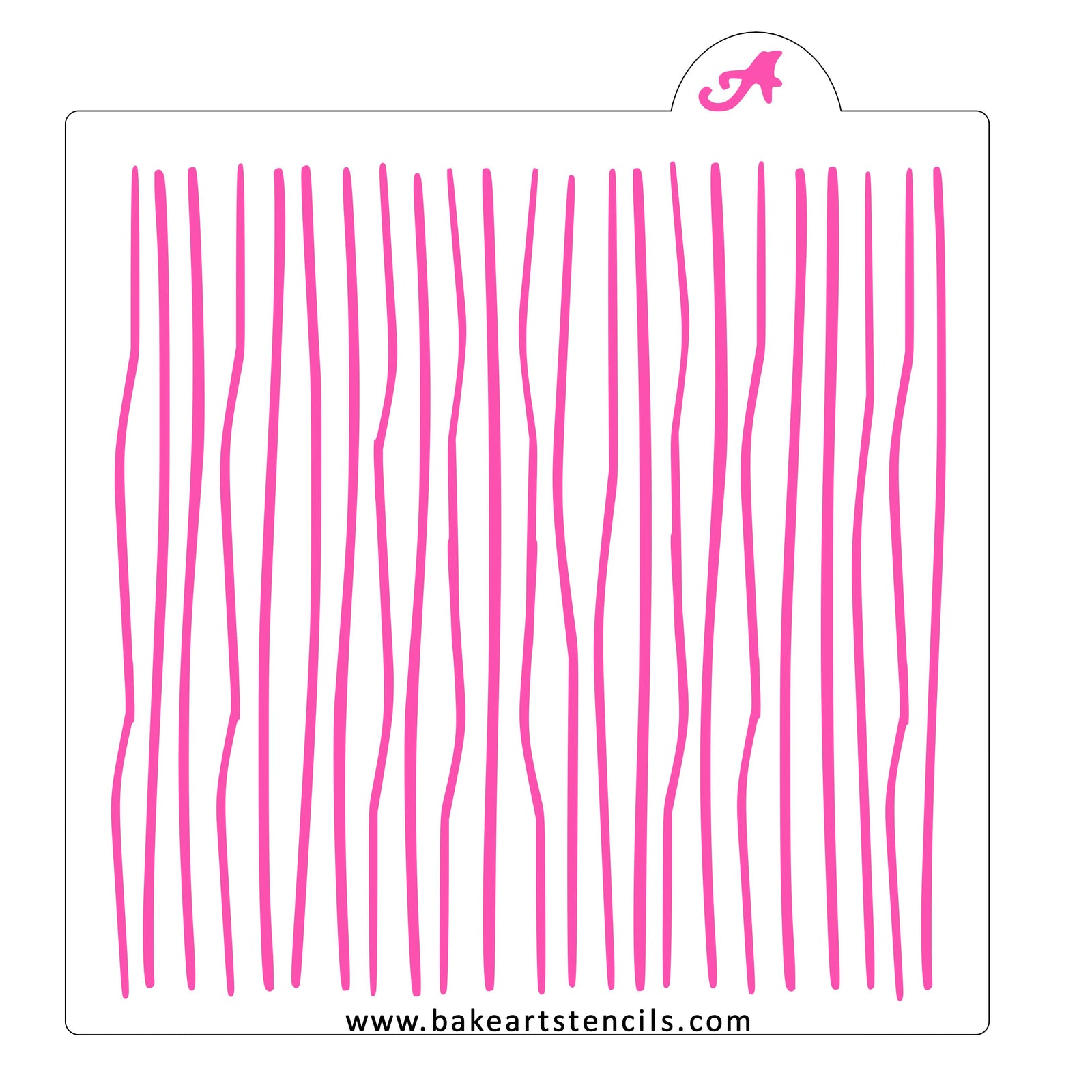 Burlap Lines Cookie Stencil bakeartstencil