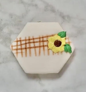 Mini Honeycomb Pattern Cookie Stencil - bakeartstencils