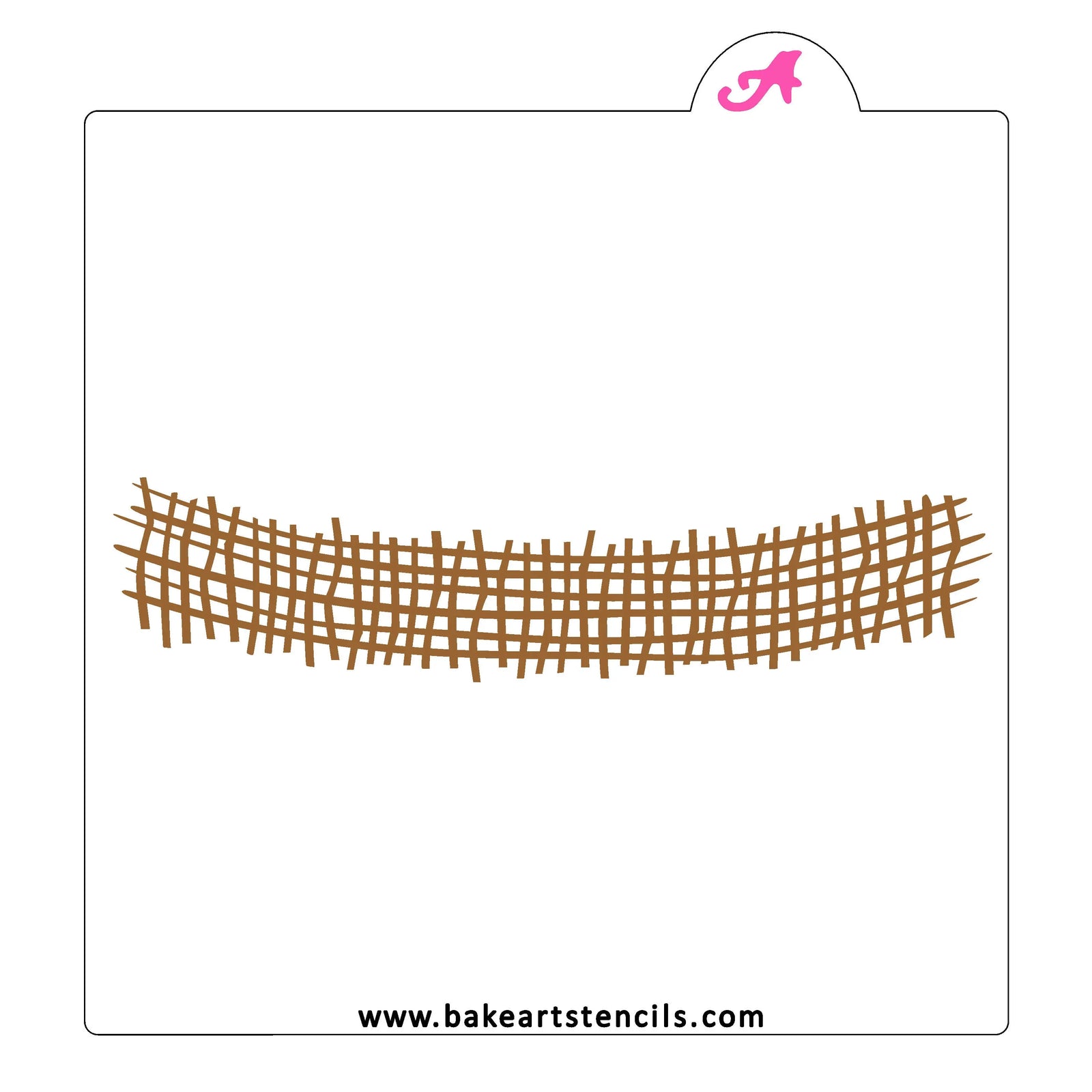 Burlap Ribbon Cookie Stencil Set bakeartstencil