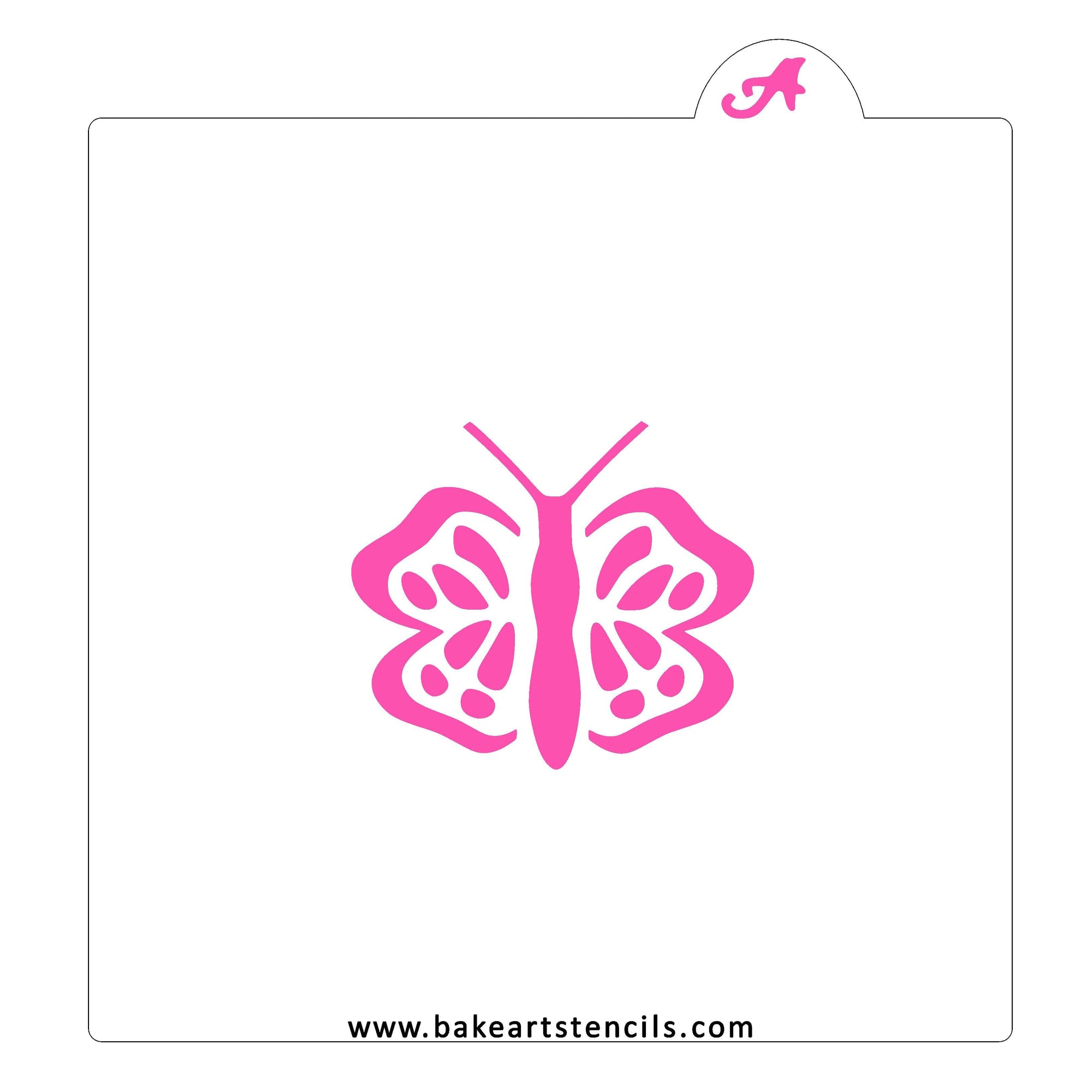 Butterfly Cookie Stencil bakeartstencil